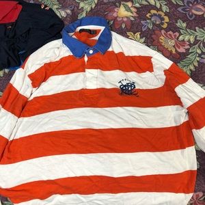 Long sleeve 2 button polo shirt